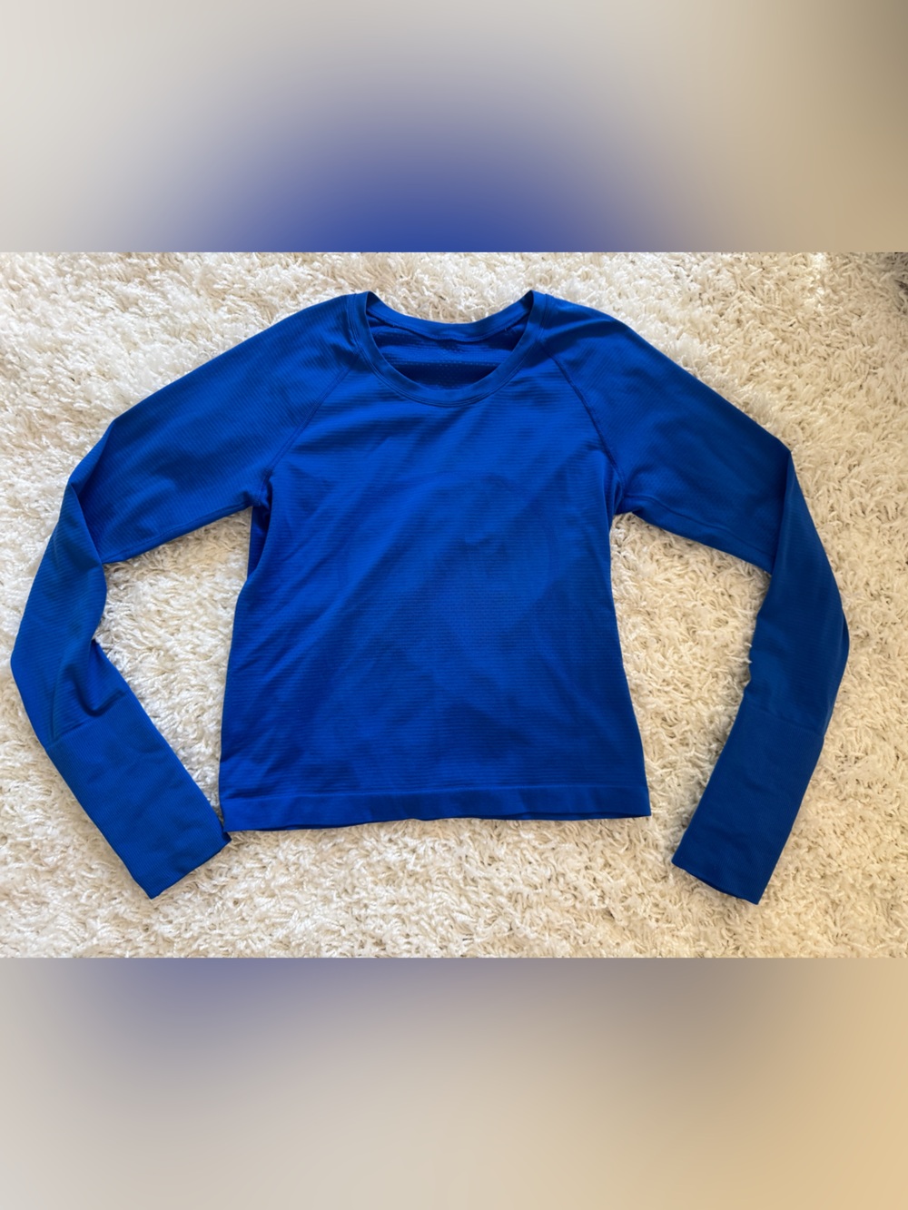 lululemon athletica Bright Blue Long-Sleeve Swiftly Tech Hip Length